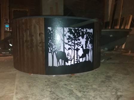 Kubls ar led apgaismojumu